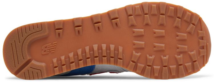 STAUD x New Balance 574 Rain Cloud Team Red