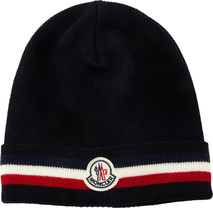 Moncler Logo Striped Hat 'Blue'