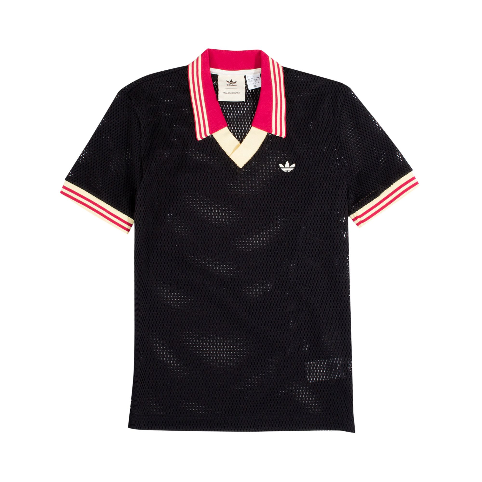 完璧すぎて可愛げがない Buy adidas x Wales Bonner Mesh Polo 'Black' - H57645 | GOAT トップス