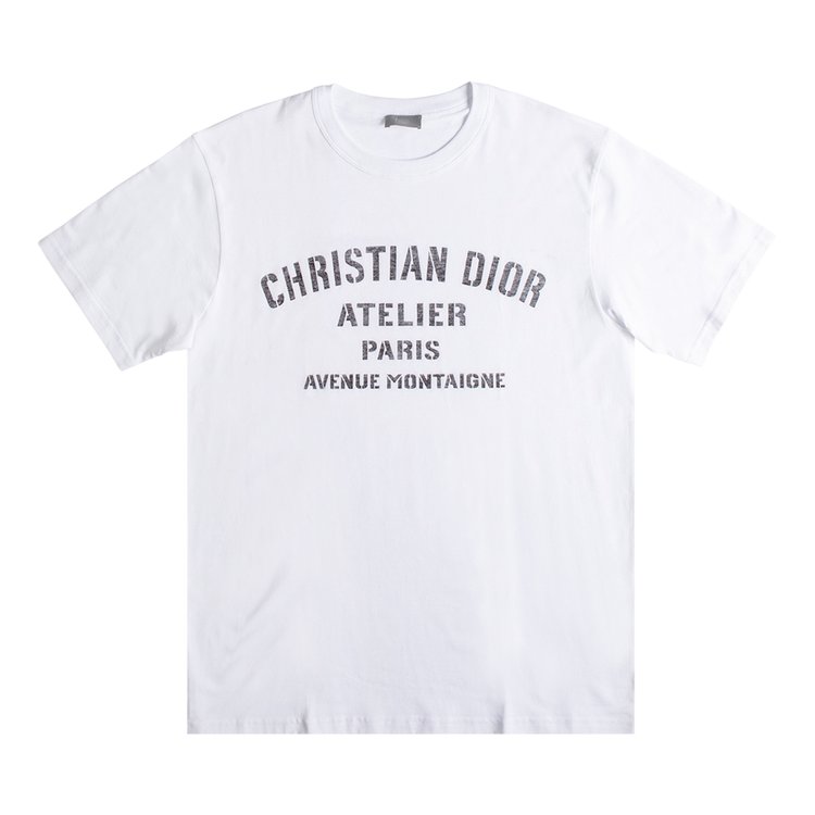 T-shirt Dior White size S International in Cotton - 34323896