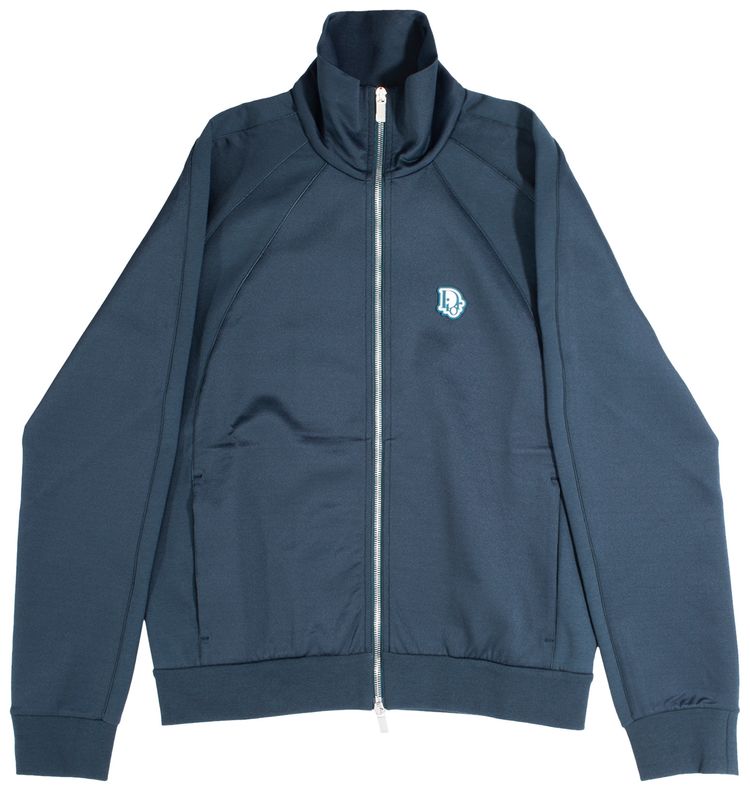 Dior Track Zip Up With Piping Detail Green