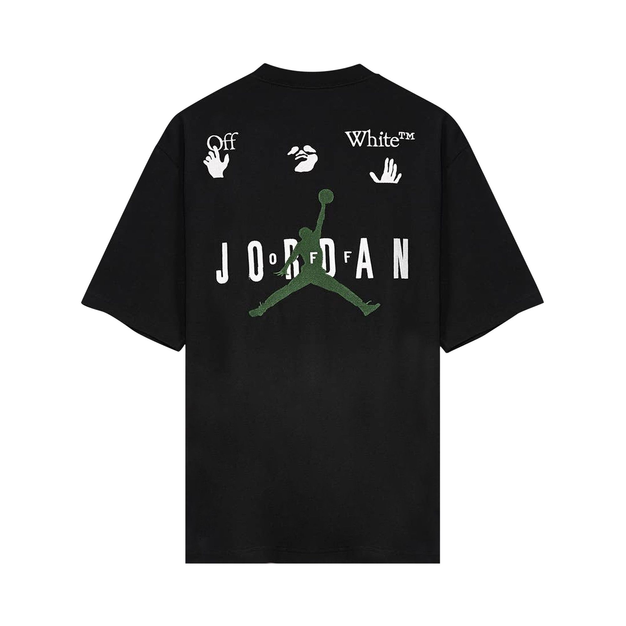 Size xxxl Air Jordan x Off White MJ T Shirt Black White Forest Green