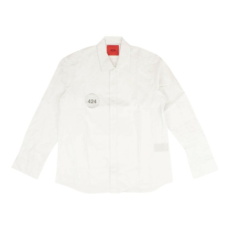 424 Zipper Shirt 'White'