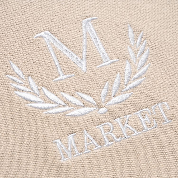Market Laurel Wreath Crewneck Washed Oatmeal