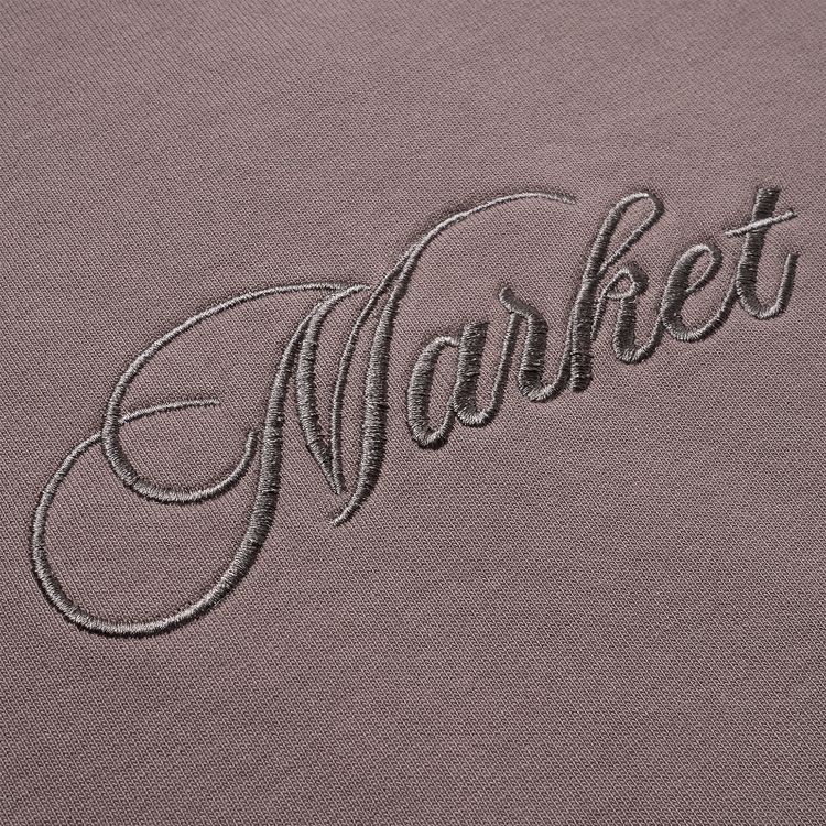 Market Script Crewneck Washed Grey