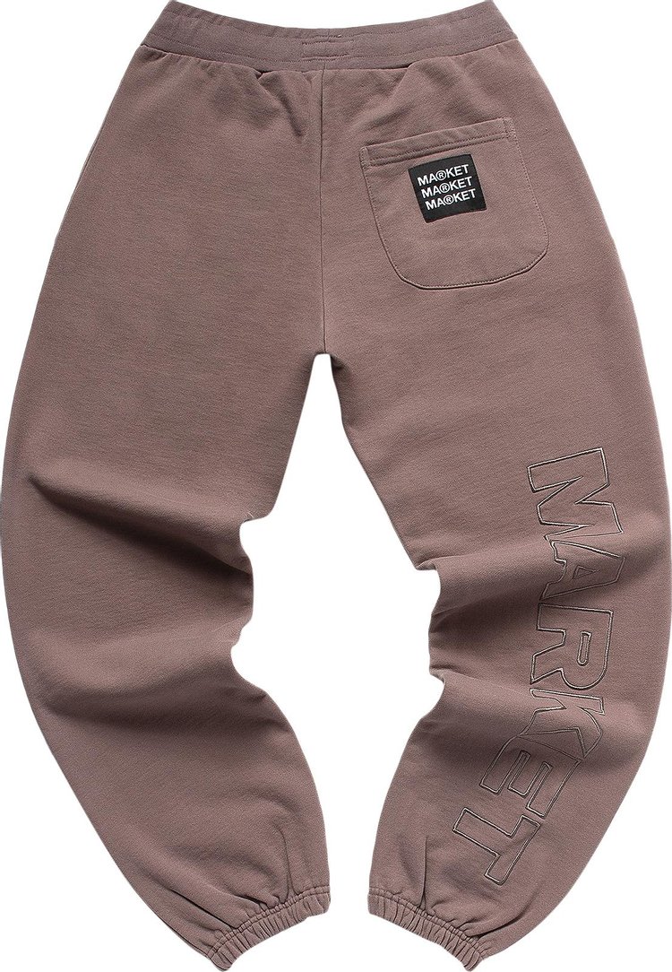 Market Script Sweatpants Washed Grey