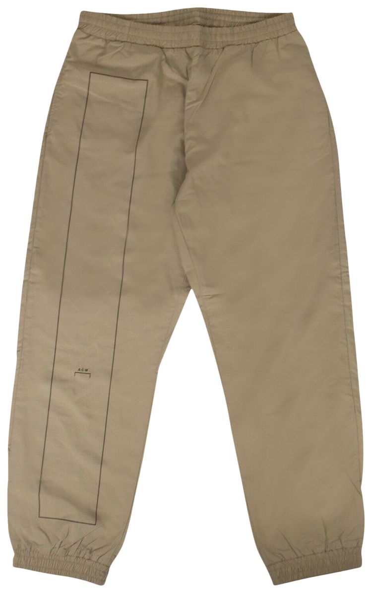 A Cold Wall Core Rectangle Print Trousers Tan