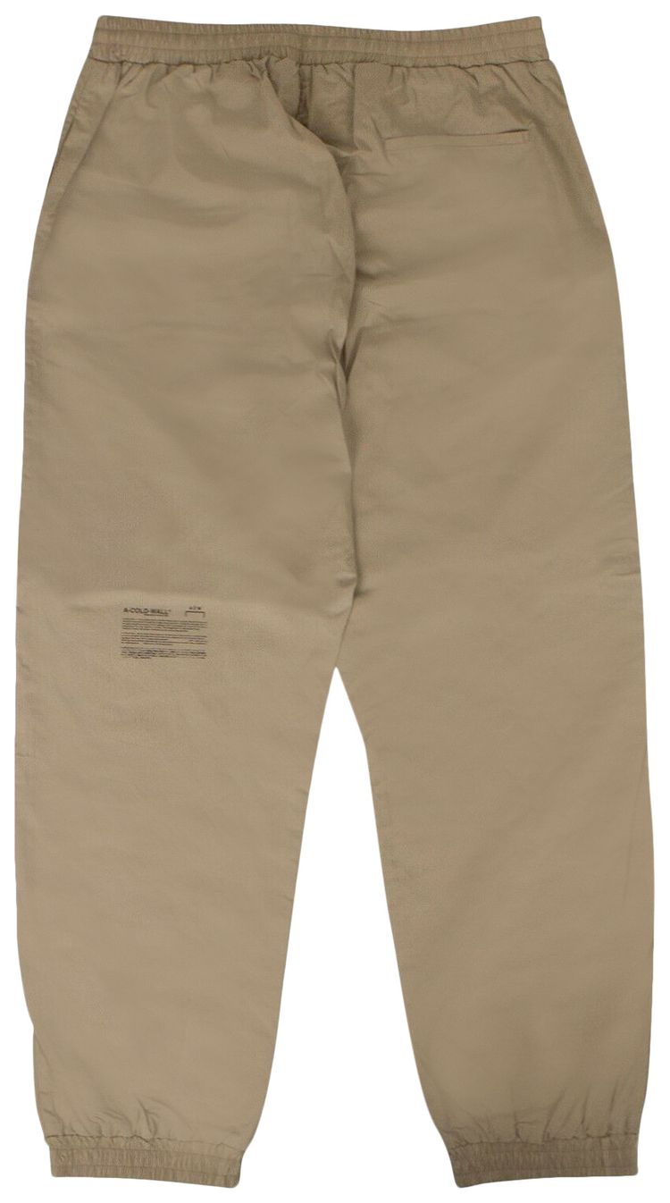 A Cold Wall Core Rectangle Print Trousers Tan