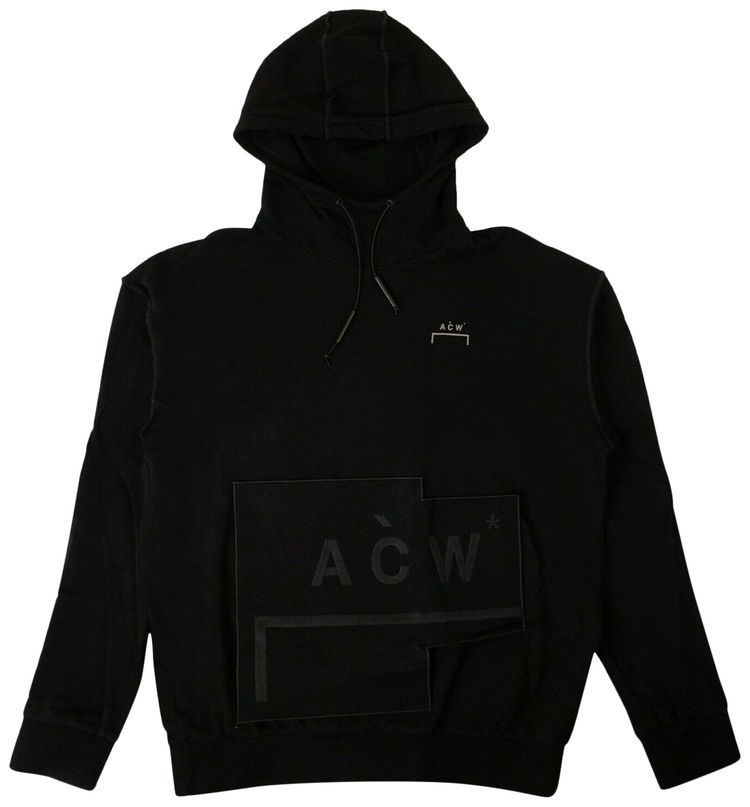 A Cold Wall Logo Patch Hoodie Black