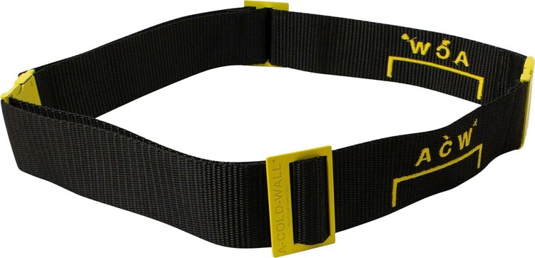 A-Cold-Wall* Webbing Belt 'Black/Yellow'