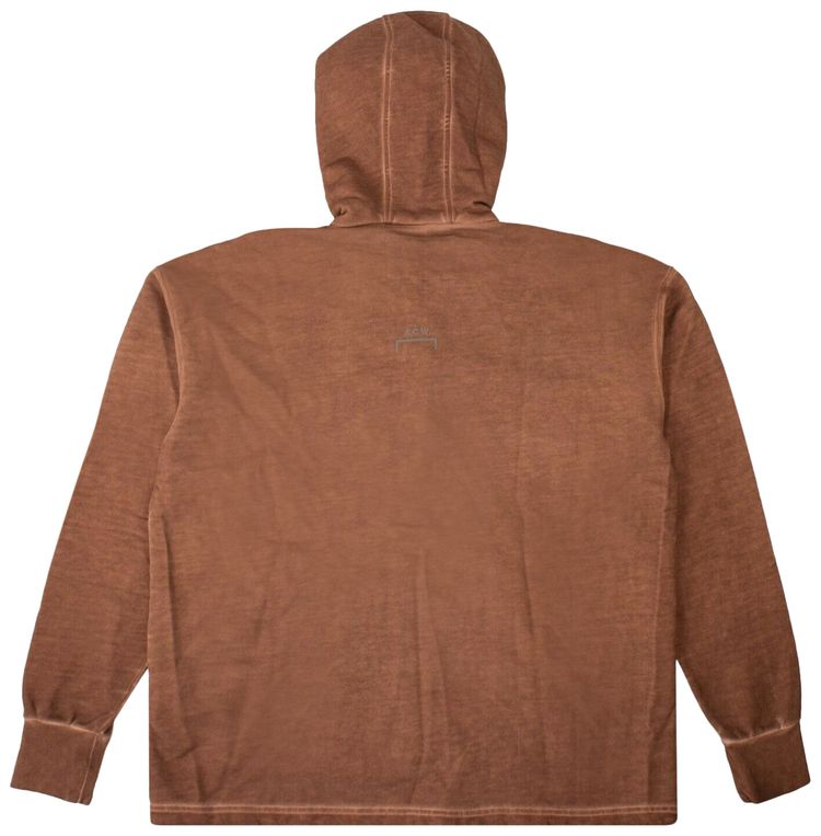 A Cold Wall Zip Up Sweatshirt Brown