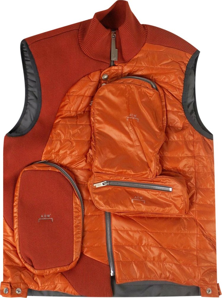 A-Cold-Wall* Puffer Panelled Jacket Vest 'Orange'