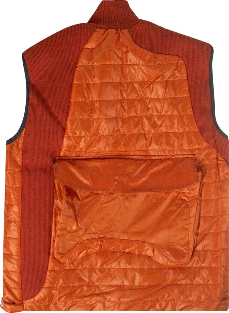 A Cold Wall Puffer Panelled Jacket Vest Orange