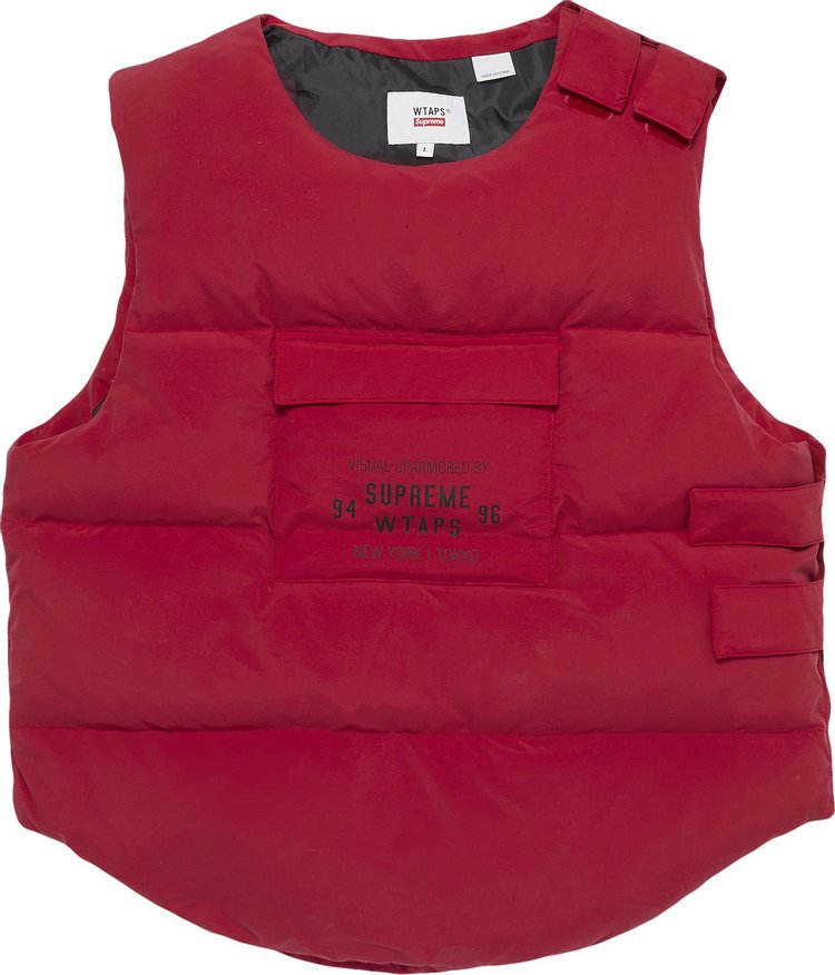 Supreme x WTAPS Tactical Down Vest 'Red'