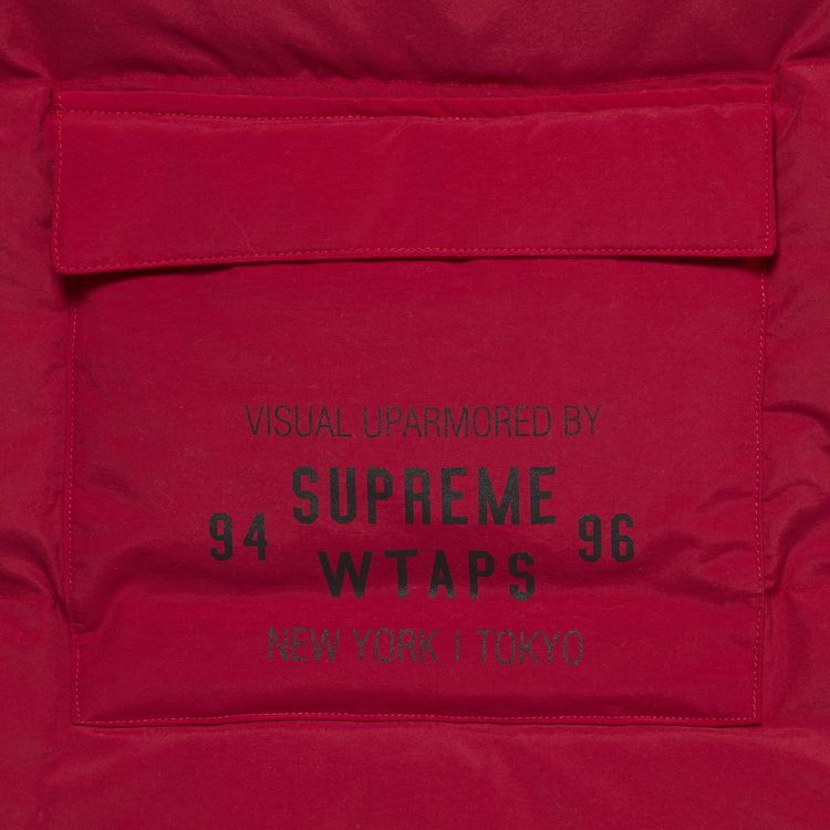 Supreme x WTAPS Tactical Down Vest Red