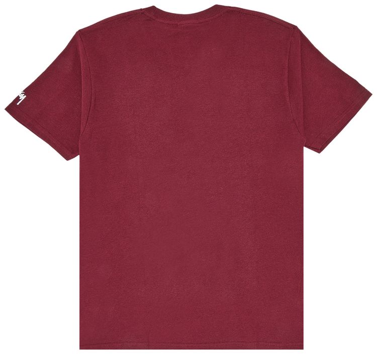 Stussy Hold Down The Crown Tee Dark Red