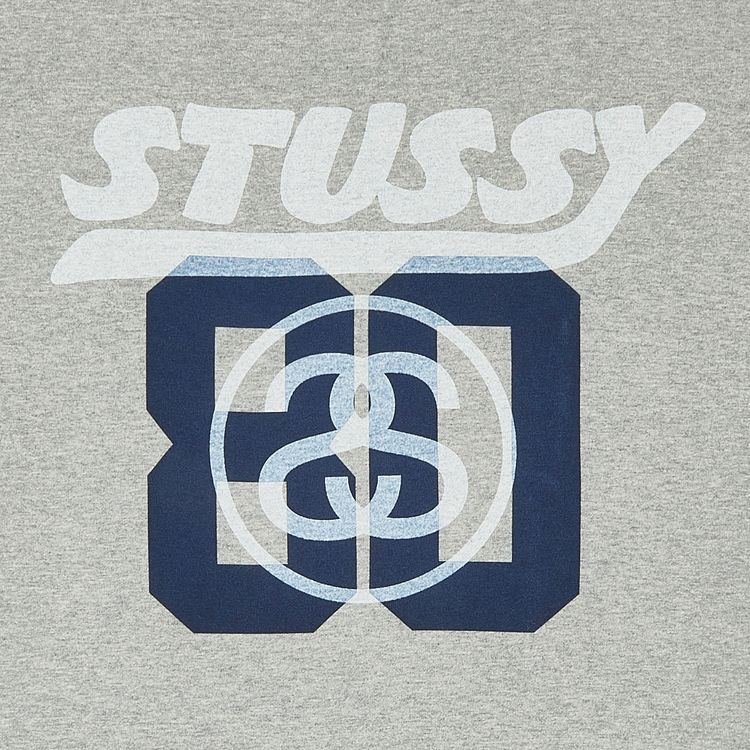 Stussy 80 Tee Grey Heather