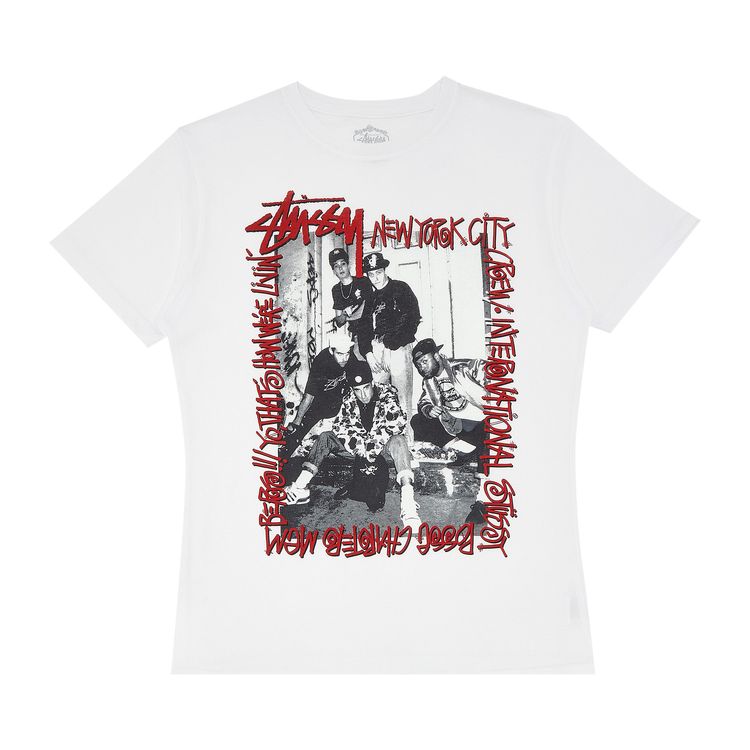 Stussy Yo Thats How Were Livin Tee White