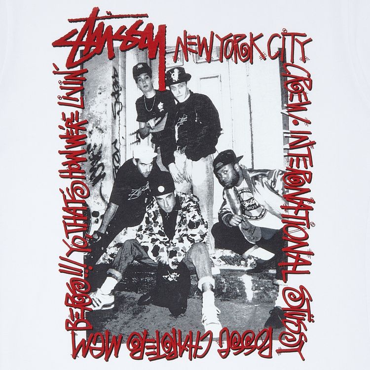 Stussy Yo Thats How Were Livin Tee White