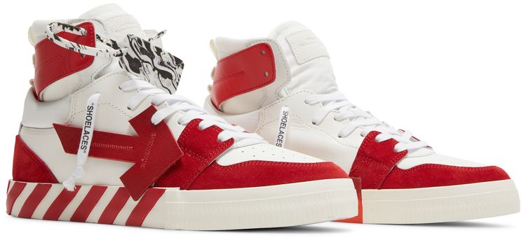 Off White Vulc Sneaker High White Red