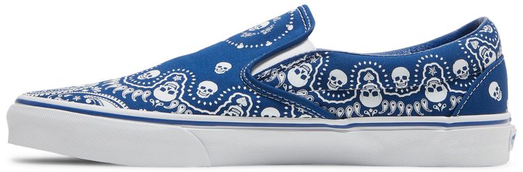 Vans Classic Slip On Bandana   True Blue