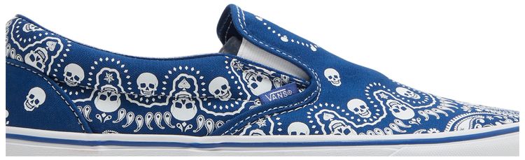 Vans Classic Slip On Bandana   True Blue