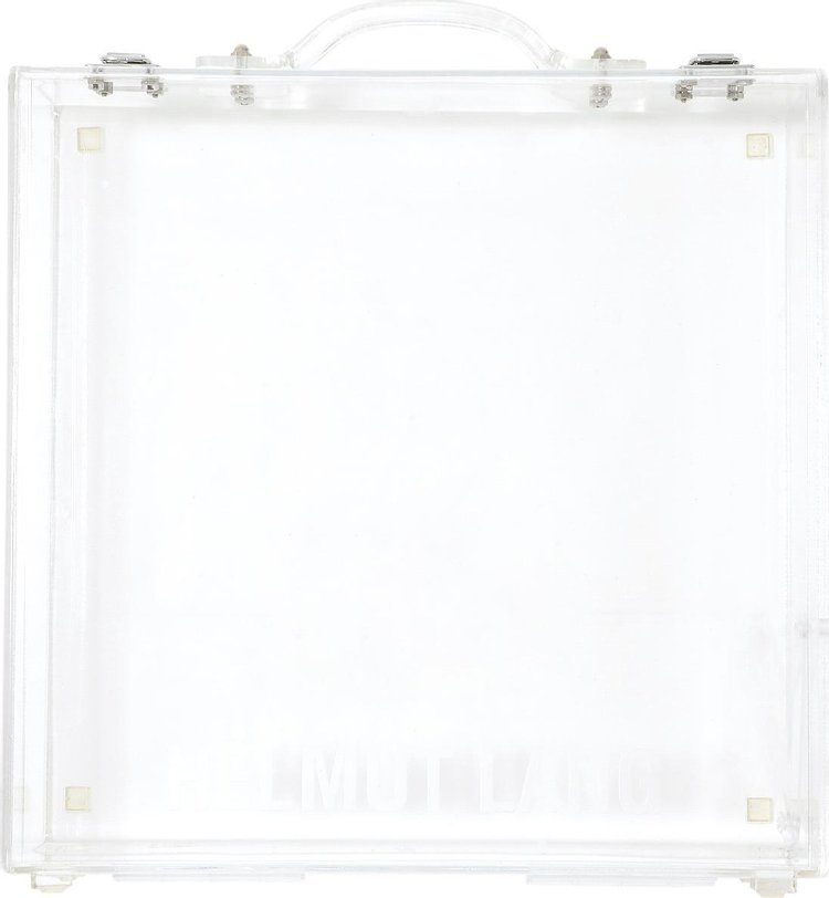 Helmut Lang Lucite Transparent Briefcase 'Clear'