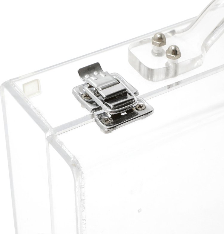 Helmut Lang Lucite Transparent Briefcase Clear