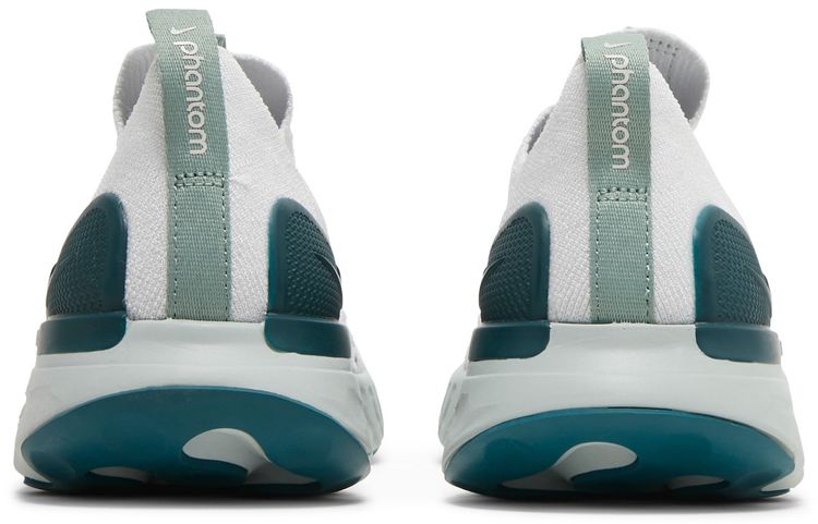 Nike Wmns React Phantom Run Flyknit 2 Platinum Tint Dark Teal Green