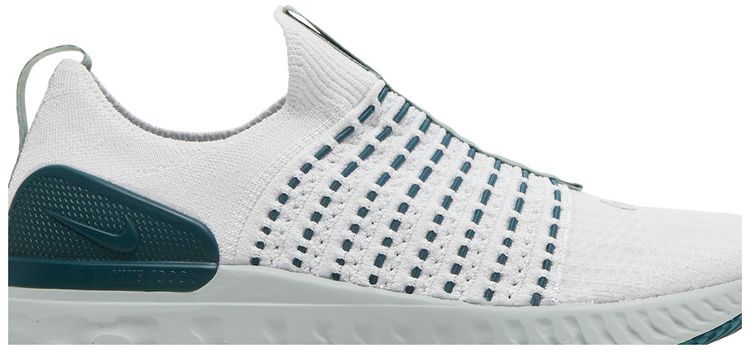 Nike Wmns React Phantom Run Flyknit 2 Platinum Tint Dark Teal Green