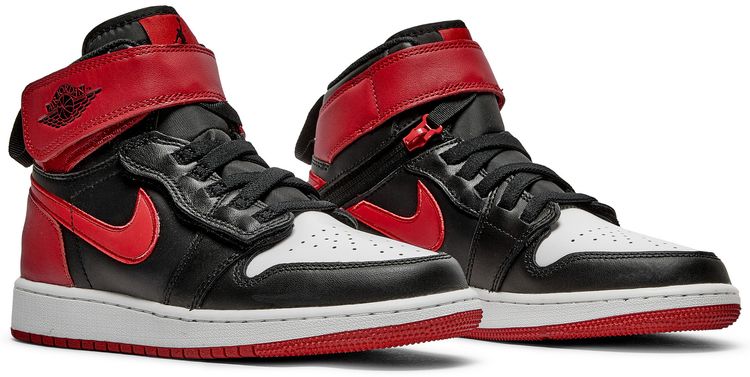 Air Jordan 1 High FlyEase GS Black Gym Red