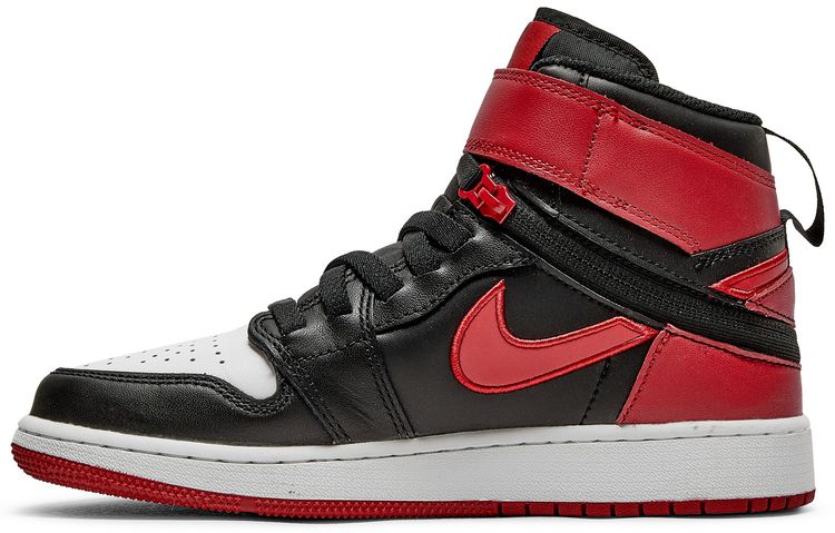 Air Jordan 1 High FlyEase GS Black Gym Red