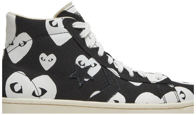 Comme des Garcons x Converse Pro Leather Black White