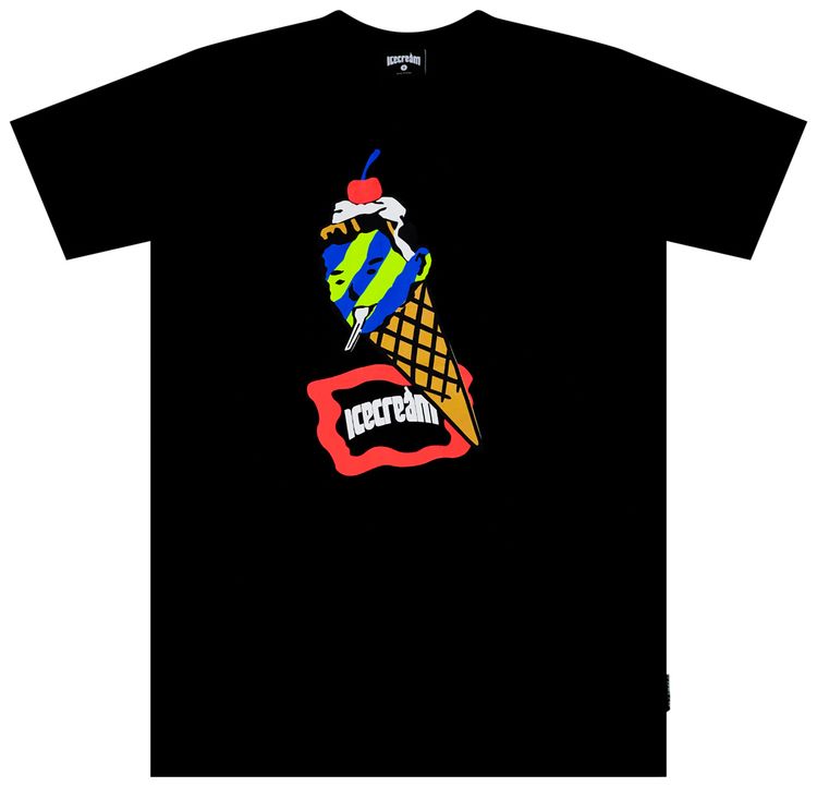Icecream Cone Man Tee Black