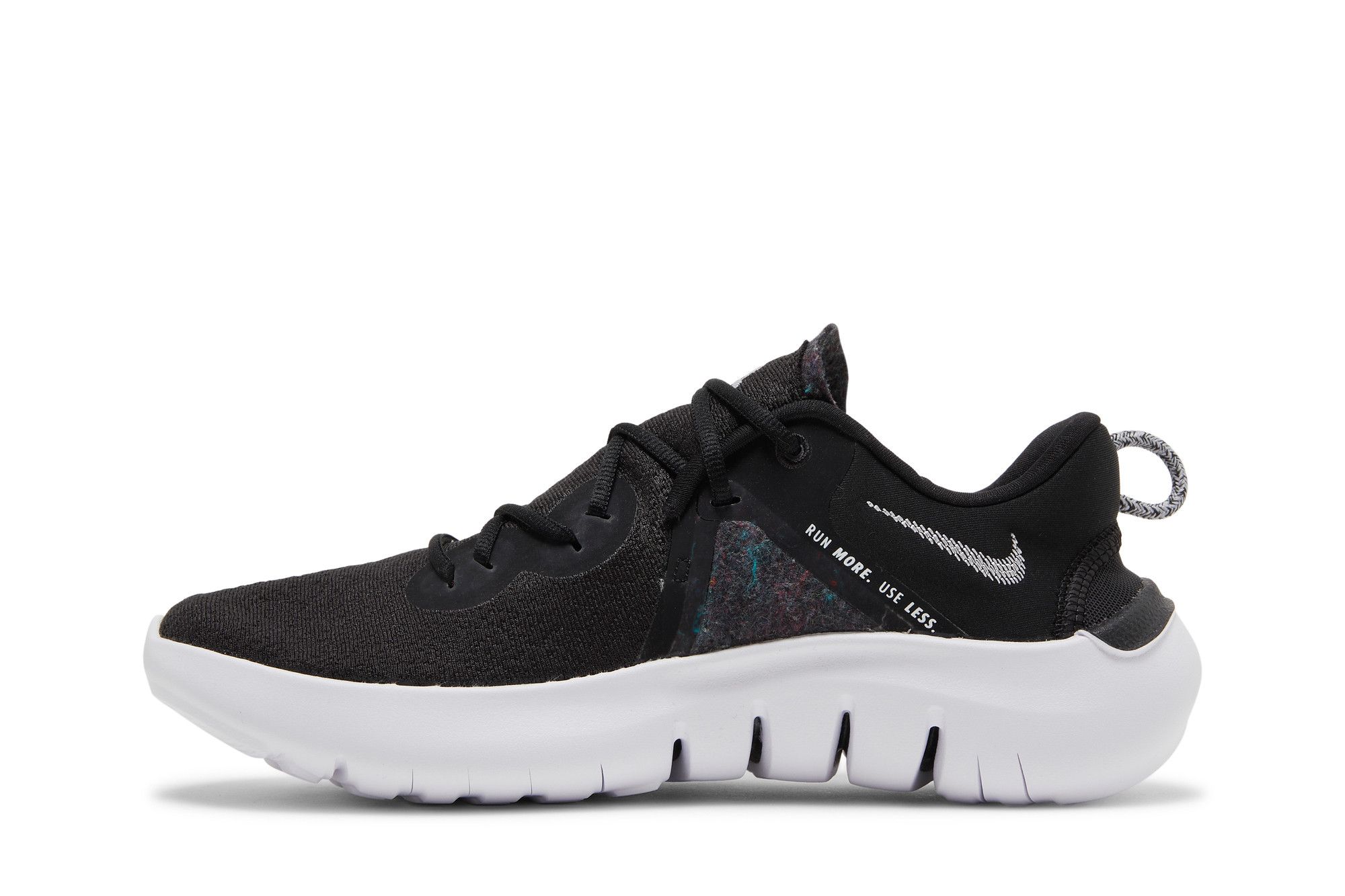 nike flex contact black running shoes