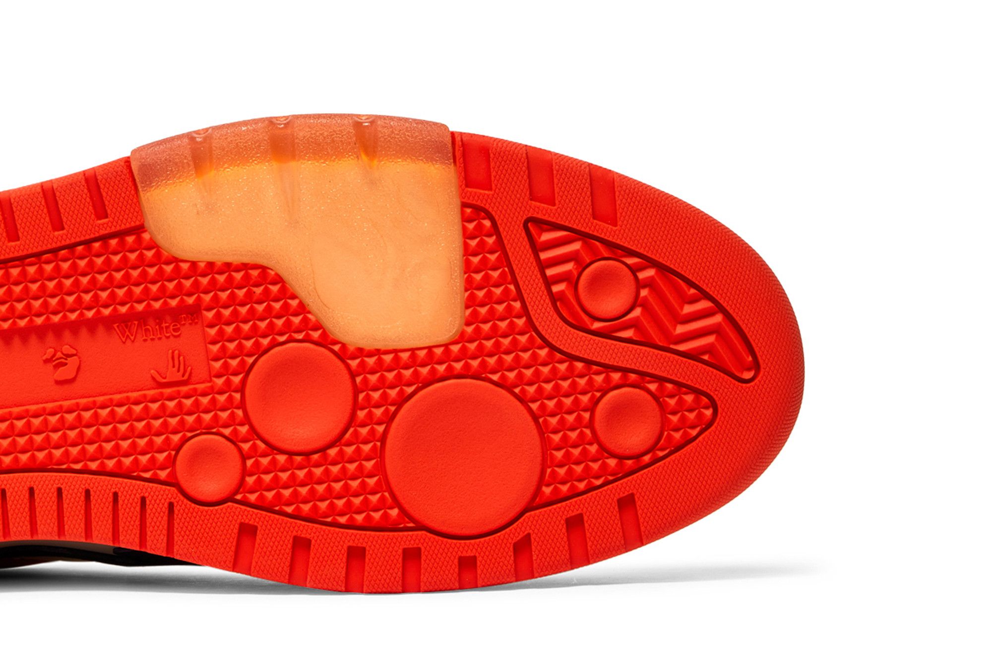 24PF new/Off-White グローブレザースニーカー Sneakers Orange Off-White Men's Glove Leather Orange / Black Slip On