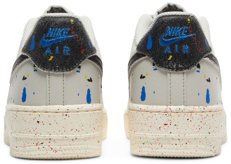 Nike Air Force 1 LV8 3 GS Paint Splatter   Light Bone