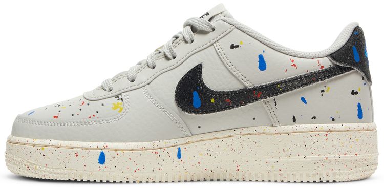 Nike Air Force 1 LV8 3 GS Paint Splatter   Light Bone