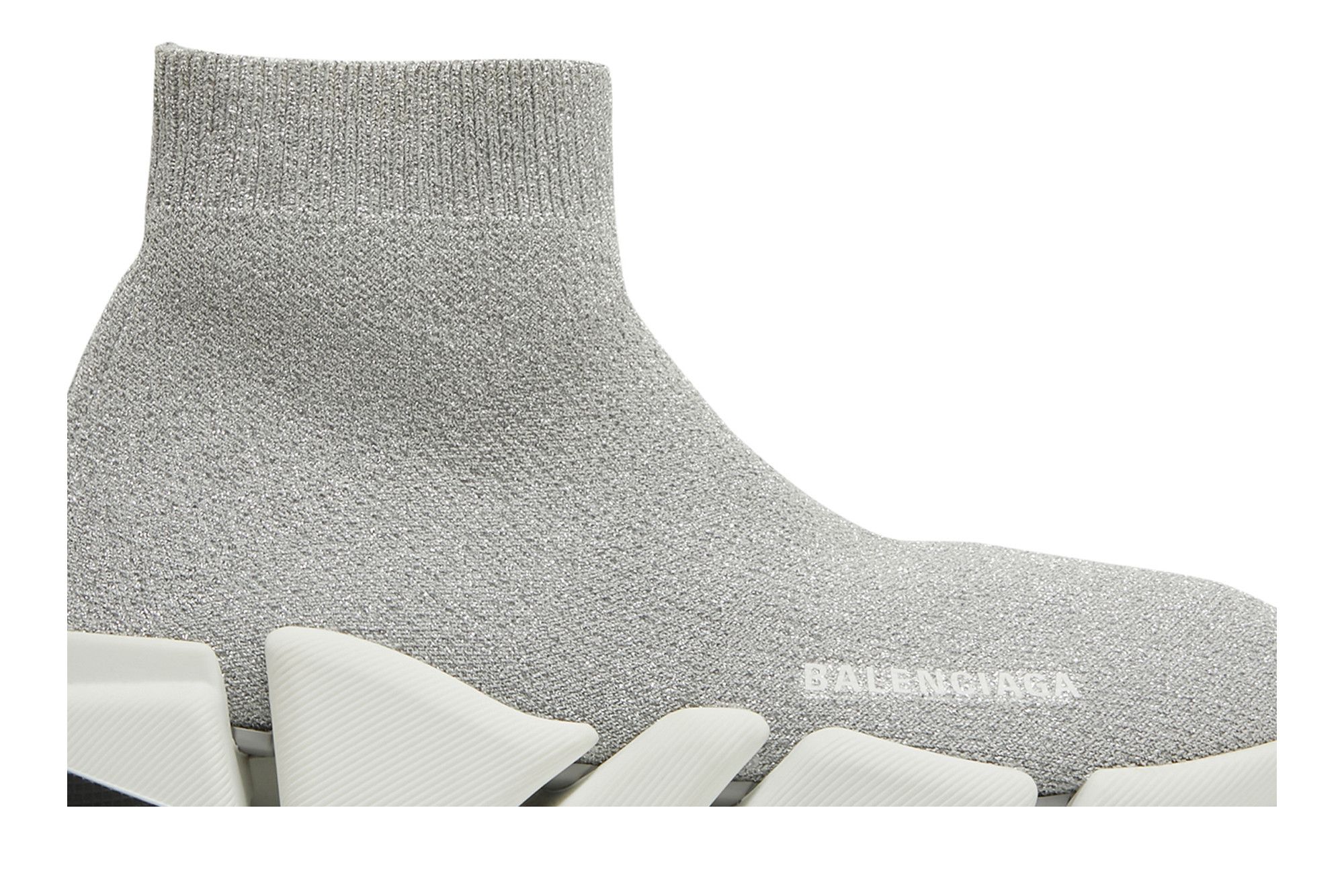 Balenciaga speed knit womens silver clearance