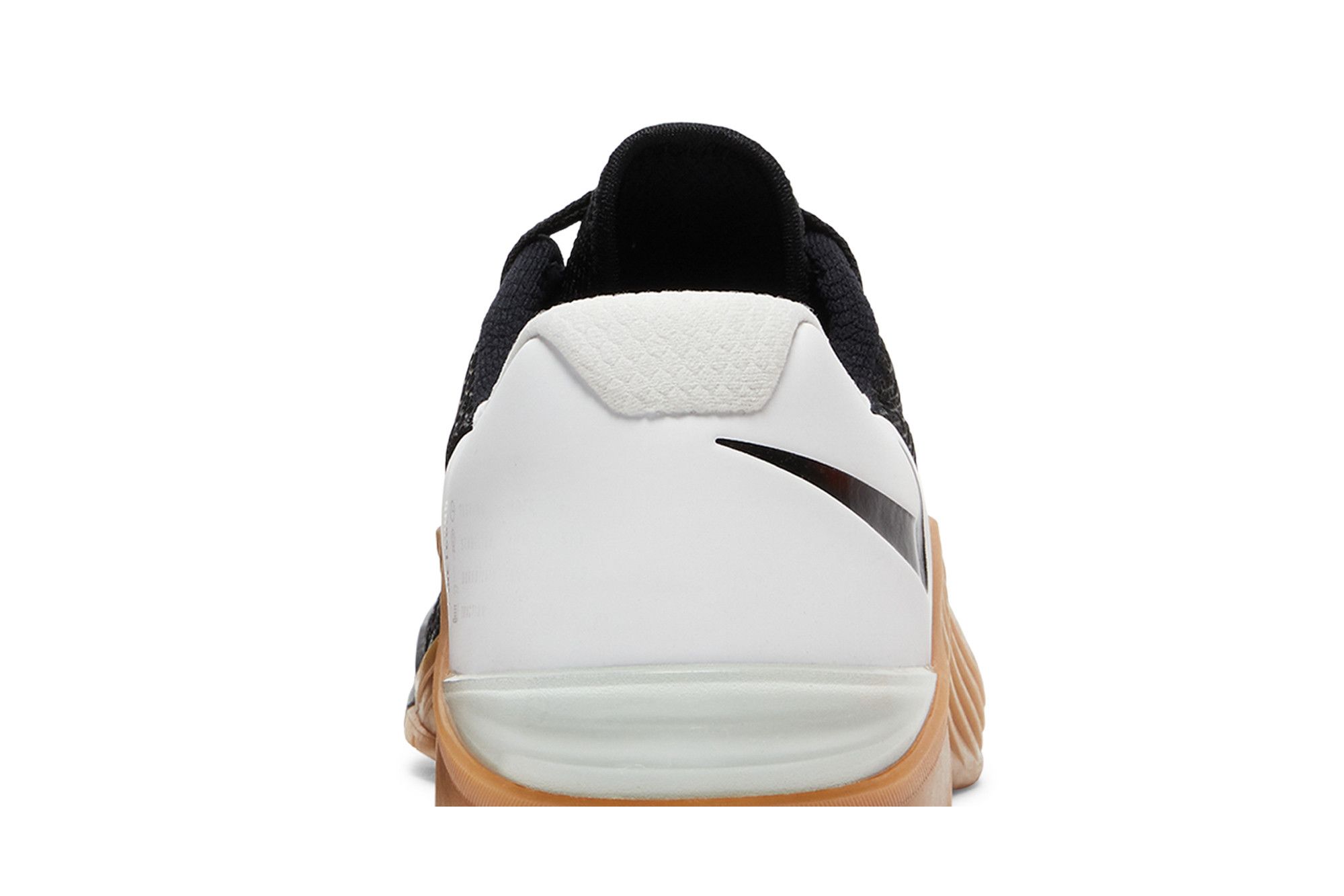 Metcon black white gum top