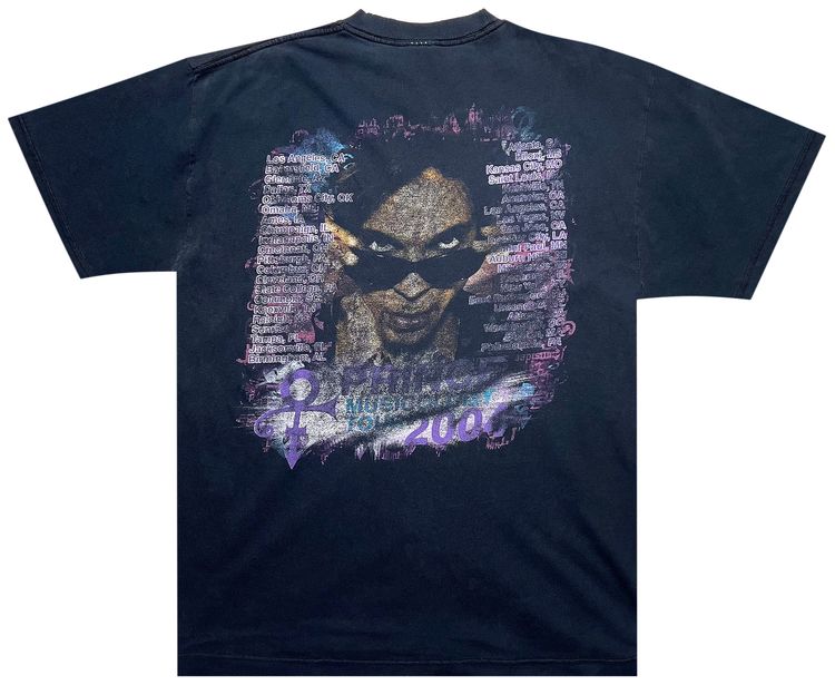 Pre Owned Music 2004 Prince Pre Owned Musicology Tour Tee Faded Black