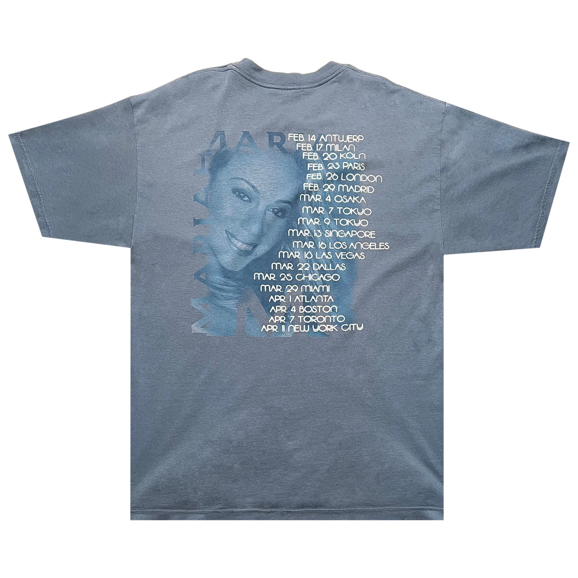 Buy Vintage Mariah Carey Rainbow Tour Tee 'Cobalt' - 2903 Buy Vintage Mariah Carey Rainbow Tour Tee 'Cobalt' - 2903