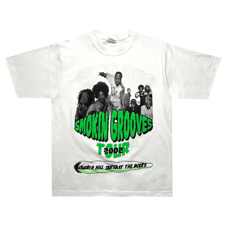 Pre-Owned Music 2002 Smokin' Grooves Tour Tee 'White'