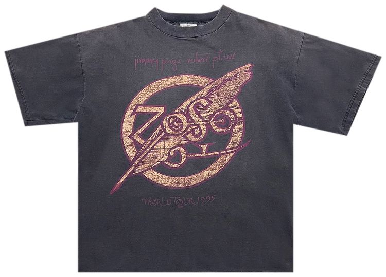 Vintage PagePlant Zoso Reunion Tour Tee Faded Black