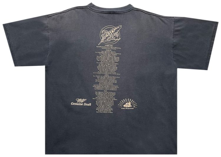Vintage PagePlant Zoso Reunion Tour Tee Faded Black
