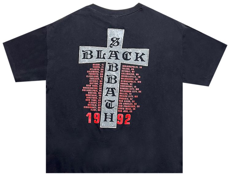 Vintage Black Sabbath Dehumanizer Tour Tee Black