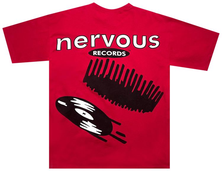 Vintage Nervous Records NYC Tee Oxblood
