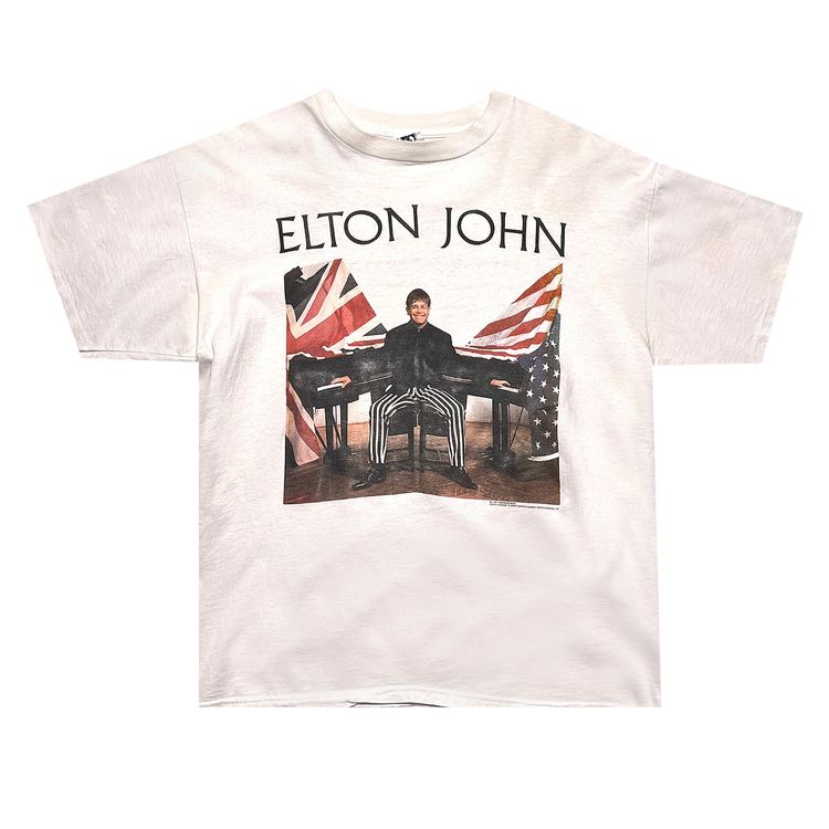 Vintage Elton John World Tour Tee White