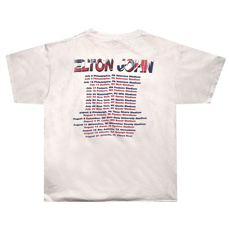 Vintage Elton John World Tour Tee White