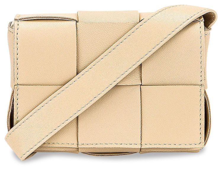 Bottega Veneta Mini Cassette Bag PorridgeGold